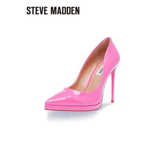 史蒂夫·马登 STEVE MADDEN/思美登春季经典尖头细跟高跟鞋单鞋 KLASSY 玫红色 35