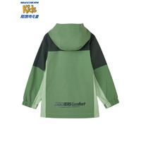 Skechers斯凯奇男童冲锋衣两件套保暖冬季儿童羊羔绒马甲P124B001 松绿色/02P5 150cm