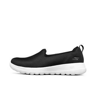 斯凯奇（Skechers）女士轻便缓震健步鞋124186 黑色/白色/BKW 39.5