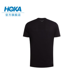 HOKA ONE ONE 男款春夏HOKA必备短袖T恤 HOKA ESSENTIAL TEE 日常 黑色 M