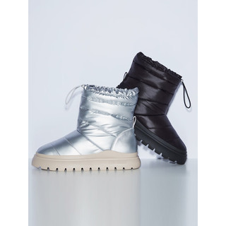 STEVE MADDEN/思美登冬棉靴冬时尚雪地靴女 ICELAND 银色 40