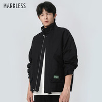 Markless 外套男24年春装纯色工装上衣夹克外套 WTB3170M 黑色 M