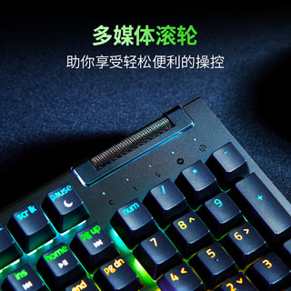 雷蛇 Razer 黑寡妇蜘蛛V4 X   游戏机械键盘 RGB背光 电竞游戏 黄轴 V4 X 黄轴