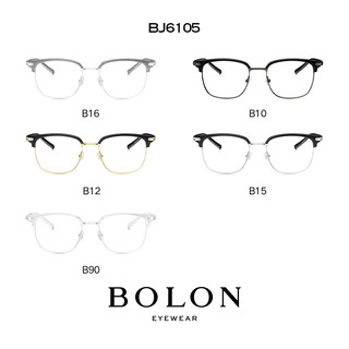 BOLON 暴龙 眼镜框王鹤棣同款半框男款镜架BJ6105
