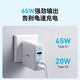 有券的上：Anker 安克 65W氮化镓充电器 2C1A