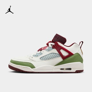 AIR JORDAN 耐克（NIKE）龙年男子乔丹系列SPIZIKEF篮球鞋FJ6372-100/白/绿/红 44.5码