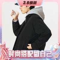 714STREET 款羽绒服简约秋冬季上衣日系复古外套男女同款