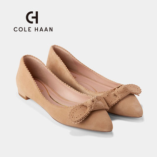 colehaan/歌涵 女士单鞋 24年春季羊皮革平底尖头浅口单鞋W29289 卡其-W29289 35.5