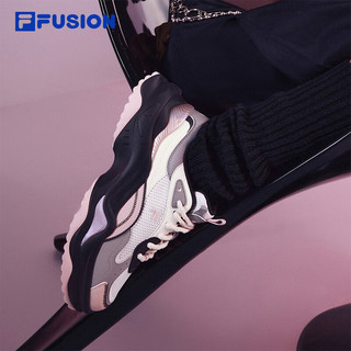 FILA FUSION斐乐潮牌女鞋BIANCO II厚底鞋2024春季硬糖鞋2代 雨雾灰/锌灰色-NZ 37.5