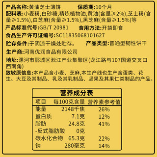 WU LIANG 舞粮 裸价临期食品 黄油芝士饼干薄脆咸味零食办公室饱腹解馋休闲食品