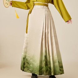 MalcoManco 上下装分开拍）秋季款新中式国风改良汉服配高腰印染马面裙
