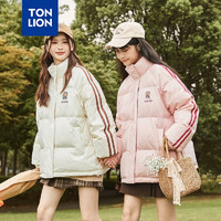 唐狮（TonLion）2023女羽绒服小个子面包服外套 米白 M 