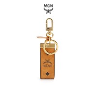 MCM 奢侈品 中性 礼盒装干邑色人造革钥匙扣弹簧扣钥匙环包包挂饰MXZAAVI09CO001