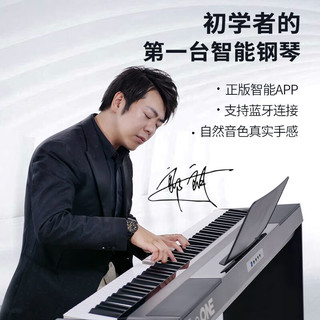 壹枱（The ONE）智能电钢琴 88键重锤数码便携电子钢琴 NEX+X架+琴凳 NEX+X架+琴凳礼包