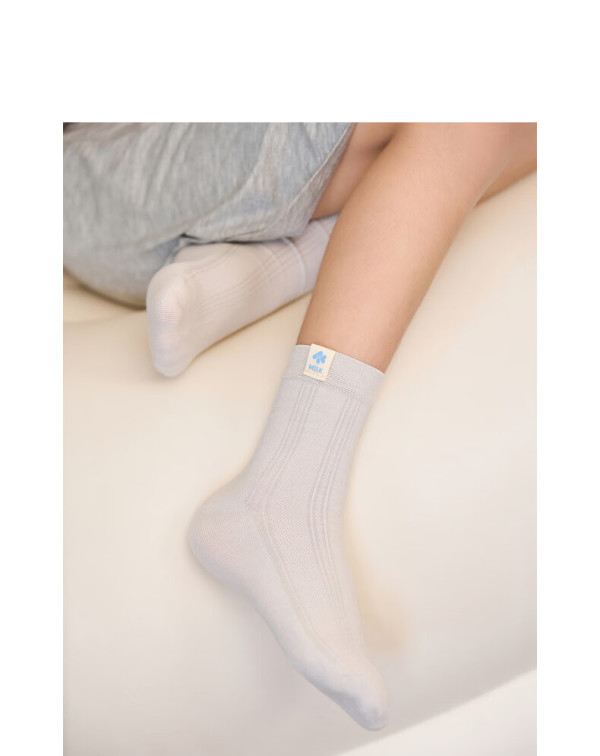 爱慕儿童(aimer kids)春夏中性消臭3a抑菌儿童袜子男女四季短袜网眼