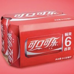 Coca-Cola 可口可乐 汽水6罐仅需9.9元 外卖券