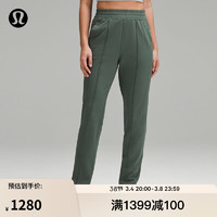 lululemon丨Everlux™ 女士高腰运动裤 *斜纹 LW5GE4A 墨绿 XXL