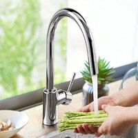 美标 厨房冷热水龙头净铅高抛节水龙头水槽洗菜盆洗碗盆防飞溅水龙头 悦厨净铅水龙头