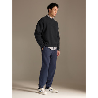 ABERCROMBIE & FITCH男装女装款 24春装logo抓绒卫衣 KI122-4071 黑色 L (180/108A)