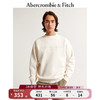 Abercrombie & Fitch 男装女装款 24春装logo抓绒卫衣 KI122-4071 白色 M (180/100A)