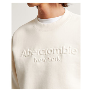 ABERCROMBIE & FITCH男装女装款 24春装logo抓绒卫衣 KI122-4071 白色 XXL (185/124A)