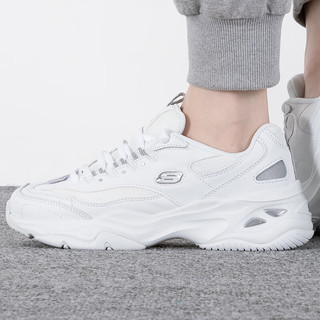 斯凯奇（Skechers）女鞋 运动鞋低帮舒适时尚绑带休闲鞋潮流熊猫鞋 149492-WGY 38