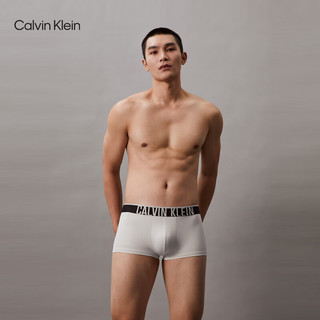 卡尔文·克莱恩 Calvin Klein 内衣24春夏男提花低腰防夹臀内裤NB3836 CKW-燕麦灰 L