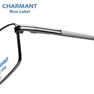 夏蒙（Charmant）近视眼镜架男士钛合金全框商务斯文眼镜框CH16114 DG 仅单框 DG-枪色