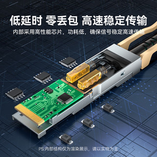 山泽（SAMZHE）QSFP+AOC光纤堆叠线 万兆40G有源直连光缆通用华为H3C思科曙光浪潮等20米 AOC-40G-20 QSFP+ AOC光缆【40G】