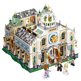 俐智LOZ小颗粒积木拼装建筑模型玩具摆件男友女 1035婚礼教堂 1035婚礼教堂（3308颗粒）