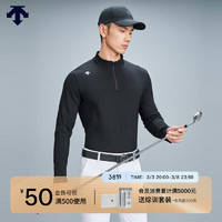 DESCENTEGOLF 迪桑特高尔夫FIELD系列男士长袖POLO衫24春季 BK-BLACK M