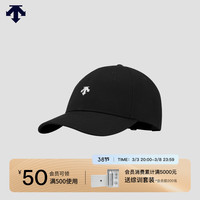 DESCENTE迪桑特MOVE PACK系列男女同款棒球帽夏季 BK-黑色 F