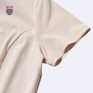 盖世威（K·SWISS）女裙 24春季 透气舒适百搭针织连衣裙 1910078 623藕粉色 S