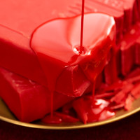 Gutisi 古缇思 大红色圣诞红巧克力砖块烘焙专用烘焙原料1kg（代可可脂）