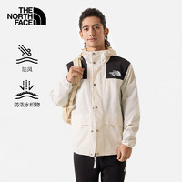 THE NORTH FACE 北面 防风夹克男户外舒适防风单层夹克风衣5JYN 米白色/QLI L