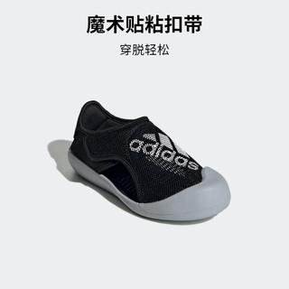 adidas 小浮艇 ALTAVENTURE魔术贴包头凉鞋男小童阿迪达斯轻运动 黑色/白色 31.5(190mm)