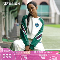 FILA FUSION x FACETASM斐乐潮牌女子卫衣2024春季针织套头衫 羽柔白-IV 170/88A/L