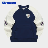 FILA FUSION x FACETASM斐乐潮牌女子卫衣2024春季针织套头衫 斯蓝-NV 170/88A/L