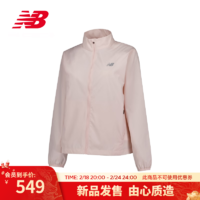 NEW BALANCE 24女款经典简约运动跑步梭织拉链立领夹克外套 OUK WJ41243 M