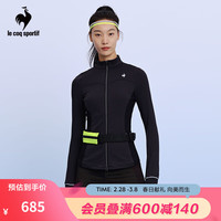 乐卡克法国公鸡女款2024春季训练系列修身舒适立领开衫L241WCNB0127 黑色/B01 M