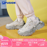 FILA FUSION 女子BIANCO硬糖鞋2024春跑步鞋