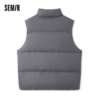 森马（Semir）马甲男防水防污防油蓄热保暖羽绒服时尚上衣109723103101 品灰20226