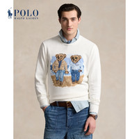 Polo Ralph Lauren 拉夫劳伦 男装 24年春Polo Bear棉质针织衫RL18056 100-水洗白 S