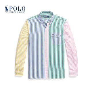 Polo Ralph Lauren 拉夫劳伦 男女同款 24年春经典版棉府绸衬衫RL18098 999-多色 XS