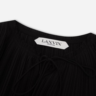 浪凡（LANVIN） 2024早春 全新经典花苞系列女士长袖简约连衣裙 黑色 42