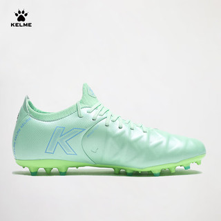 卡尔美（KELME）足球鞋男大师+小牛皮MG比赛短钉人草训练鞋 薄荷绿浅蓝 40.5