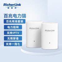 RicherLink 瑞吉联 RL65010ML百兆迷你有线扩展PLC电力猫增强版套装