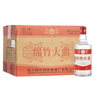 剑南春 绵竹大曲红标 52度浓香型 500ml*12瓶 整箱