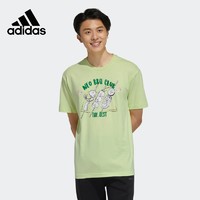 adidas 阿迪达斯 男装上衣T恤舒适跑步休闲运动短袖 H62011 M