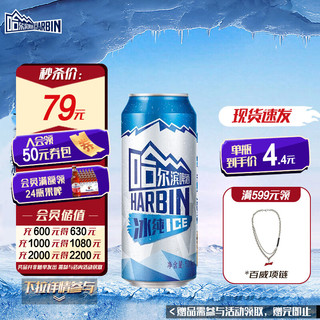 哈尔滨啤酒 冰纯 ice啤酒 500ml*18听